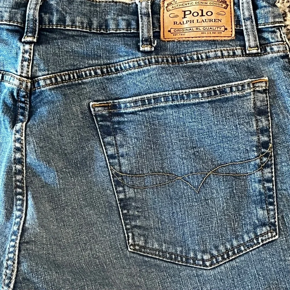 Polo Ralph Lauren Varick Jeans Mens 38x30 Blue Denim Slim‎ Straight